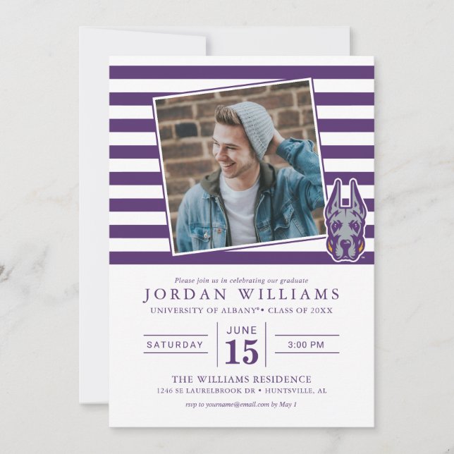 Anuncio Cabeza de mascota Great Dane de la Universidad de  (Anverso)