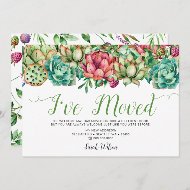 Anuncio Cactus exitoso del Boho rústico que he movido (Anverso / Reverso)