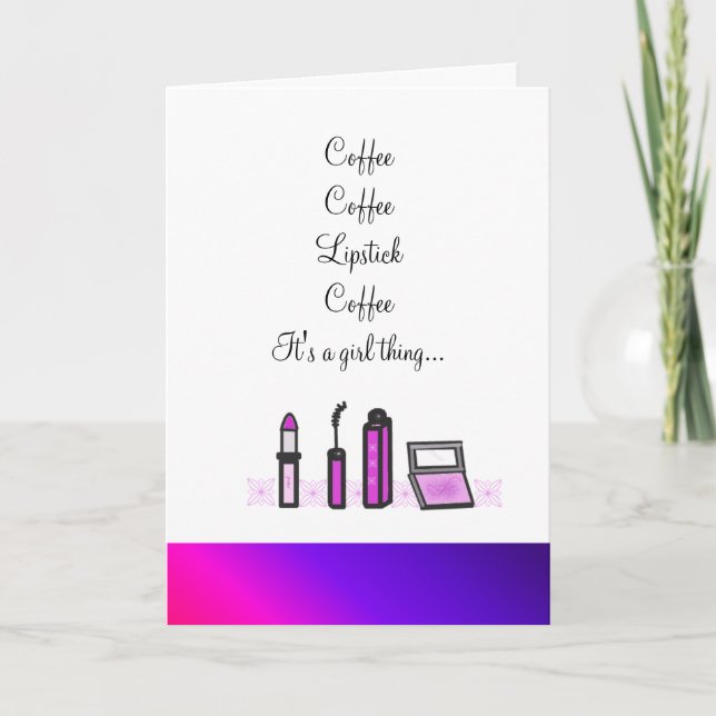 Anuncio Café y lápiz labial (Anverso)