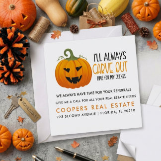Anuncio calabaza de halloween referencias de clientes de b