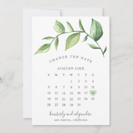 Anuncio Calendario de vegetación elegante rústico Cambiar