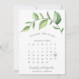 Anuncio Calendario de vegetación elegante rústico Cambiar 