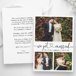 Anuncio Caligrafía Corazón 3 Fotos Boda Después de la Fies