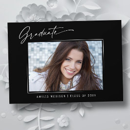 Anuncio Caligrafía moderna Elegante Graduación de Guión de