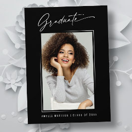 Anuncio Caligrafía moderna Elegante Graduación de Guión de