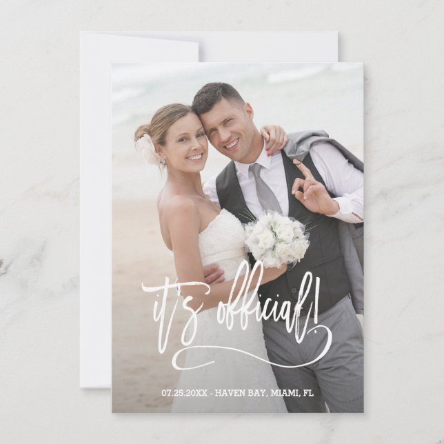 Anuncio Caligrafía moderna Es Boda oficial (Anverso)