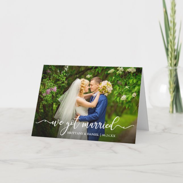 Anuncio Caligrafía moderna Tenemos El Fracaso Del Boda Cas (Anverso)