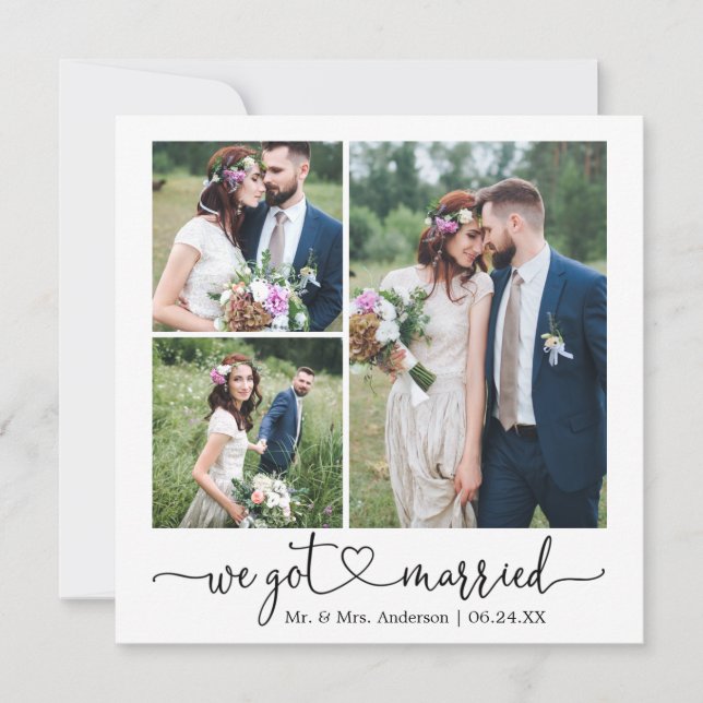 Anuncio Calligrafía Corazón: nos casamos con Boda 3 Foto (Anverso)