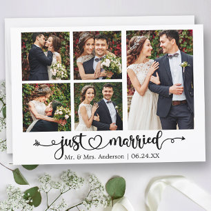 Anuncio Calligraphy Heart se acaba de casar con cinco Boda