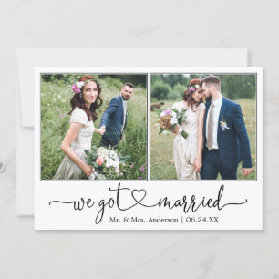 Anuncio Calligraphy Heart we Got Casried 2 Photo Boda