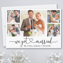 Anuncio Calligraphy Heart We Got Casried 5 Photo Boda