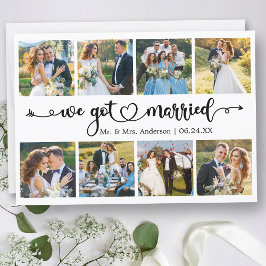 Anuncio Calligraphy Heart We Got Casried 8 Photo Boda