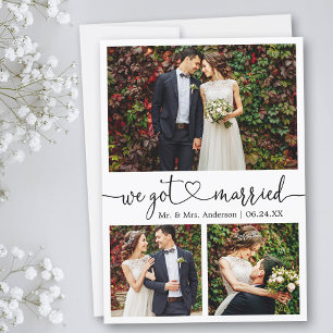 Anuncio Calligraphy Heart We Got Married 3 Fotos Boda