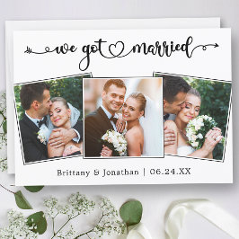 Anuncio Calligraphy Heart We Got Married 3 Fotos Boda