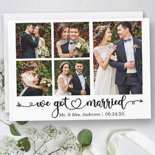Anuncio Calligraphy Heart We Got Married 5 Fotos Boda