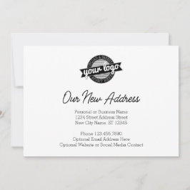 Anuncio Cambio de Dirección con Logotipo Comercial