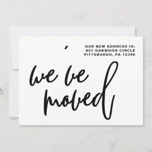 Anuncio Cambio de dirección de franjas en blanco y negro