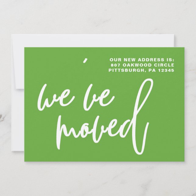 Anuncio Cambio de dirección de franjas verdes y blancas (Anverso)