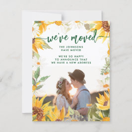 Anuncio Cambio de dirección de la flor solar botánica