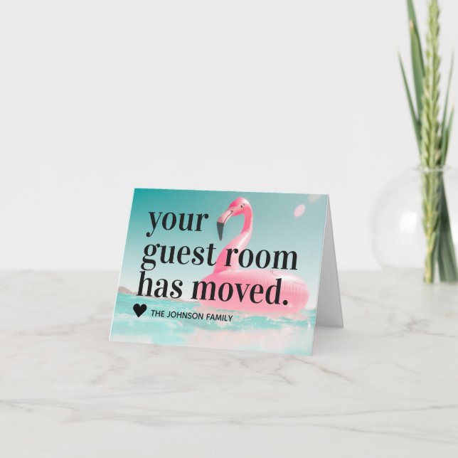 Anuncio Cambio de dirección del flamenco rosado tropical (Anverso)