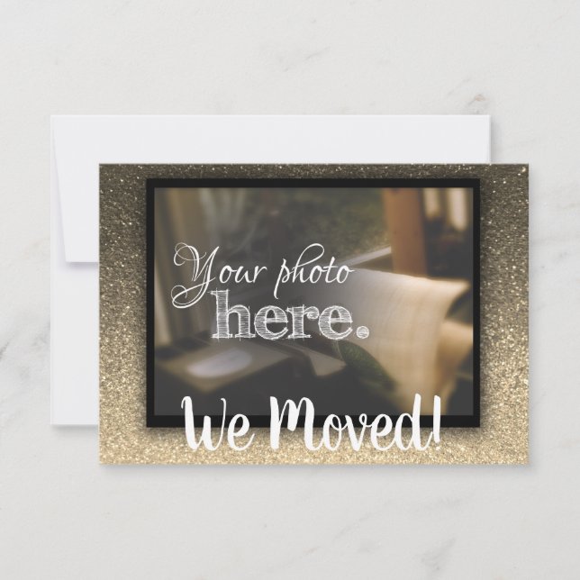 Anuncio Cambio de dirección Hemos trasladado la bendición  (Anverso)