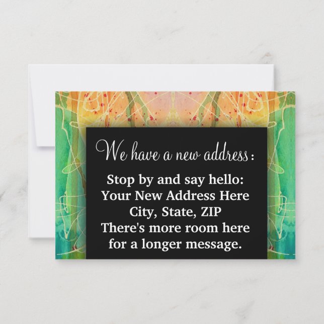 Anuncio Cambio de dirección Hemos trasladado la bendición  (Reverso)