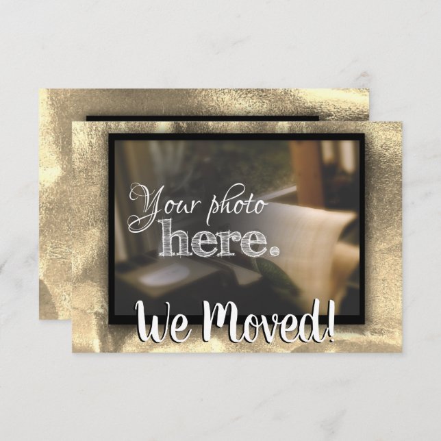 Anuncio Cambio de dirección Hemos trasladado la bendición  (Anverso / Reverso)