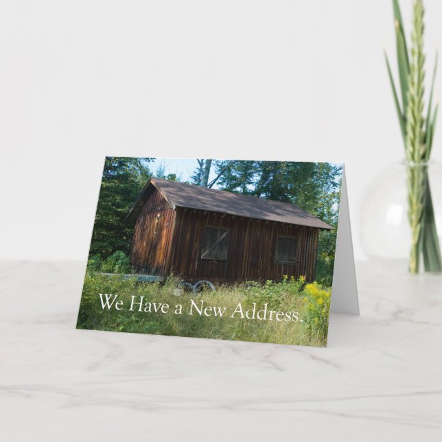 Anuncio Cambio de dirección: Hogar en los bosques (Anverso)