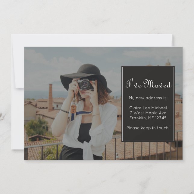 Anuncio Cambio de la foto de la dirección y los puntos de  (Anverso)