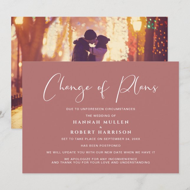 Anuncio Cambio de planes aplazamiento foto Marsala (Anverso / Reverso)