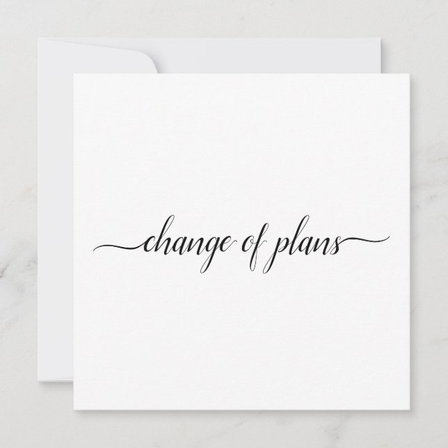 Anuncio Cambio de planes boda cancelada o reprogramada (Anverso)