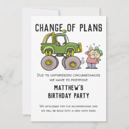 Anuncio Cambio De Planes Cancelación Fiesta Pospone Humor