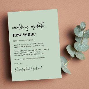 Anuncio Cambio de planes Nueva actualización del Boda de l