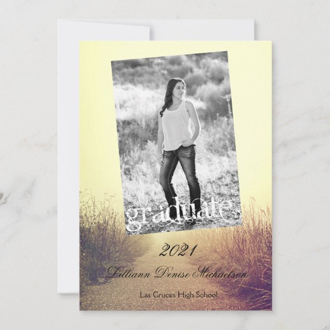 Anuncio Caminata por el sendero Sunrise 5 x7 para Invitaci (Anverso)