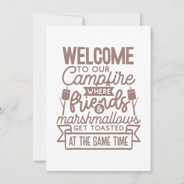 Anuncio Campfire Amigos Marshmallow Camping (Anverso)