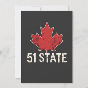 Anuncio Canadá 51 Estado Trump Bandera estadounidense y ca