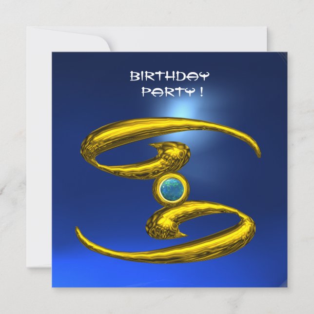 Anuncio CÁNCER OPALE, Sapphire azul amarillo brillante (Anverso)