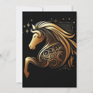 Anuncio Capricornio Zodíaco Caballo de Oro Astrología