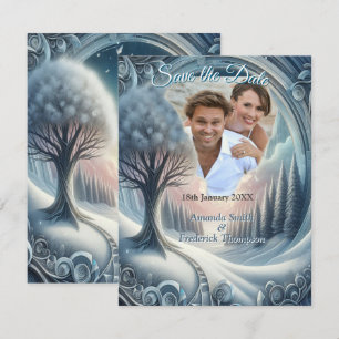 Anuncio Capturar escena Art Winter y cristales de nieve y 