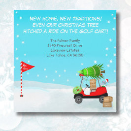 Anuncio Carro de Golf Navideño Con Cajas Móviles de Golf