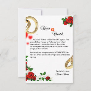 ANUNCIO CARTE D'INVITATION DE MARIAGE