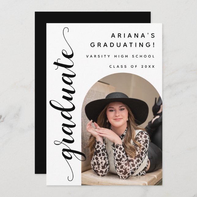 Anuncio Casa abierta de escritura de Moda moderna (Anverso / Reverso)