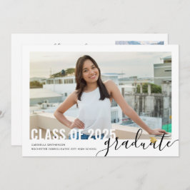 Anuncio Casa abierta de graduación de escritura moderna de