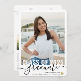 Anuncio Casa abierta de graduación de escritura moderna de