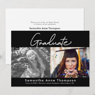 Anuncio Casa abierta de graduación de fotos modernas de en