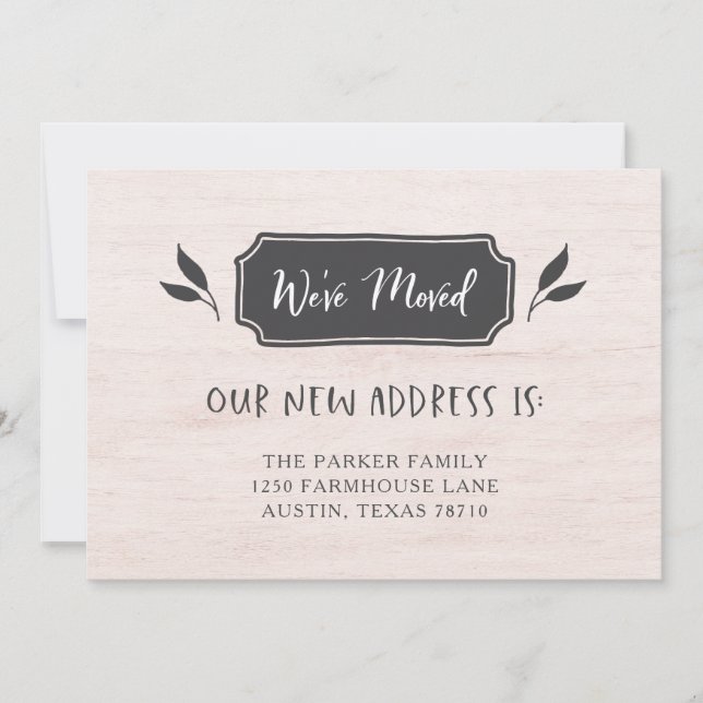 Anuncio Casa de campo | Cambio de dirección (Anverso)