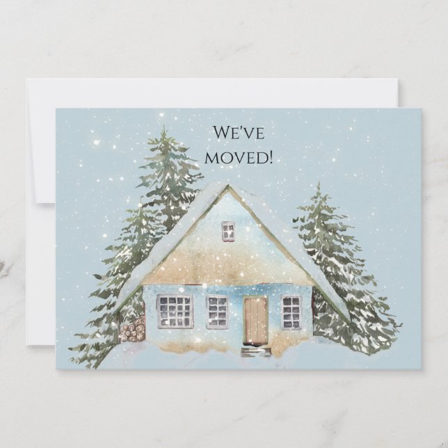 Anuncio Casa en la nueva dirección de nieve (Anverso)