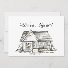 Anuncio Casa Recién Dibujada Nueva Dirección