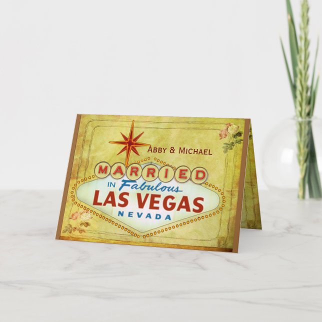Anuncio Casado en Las Vegas fabuloso - vintage (Anverso)