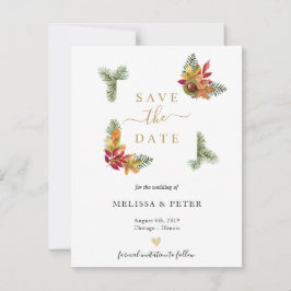 Anuncio Casamiento elegante otoño, excepto la fecha